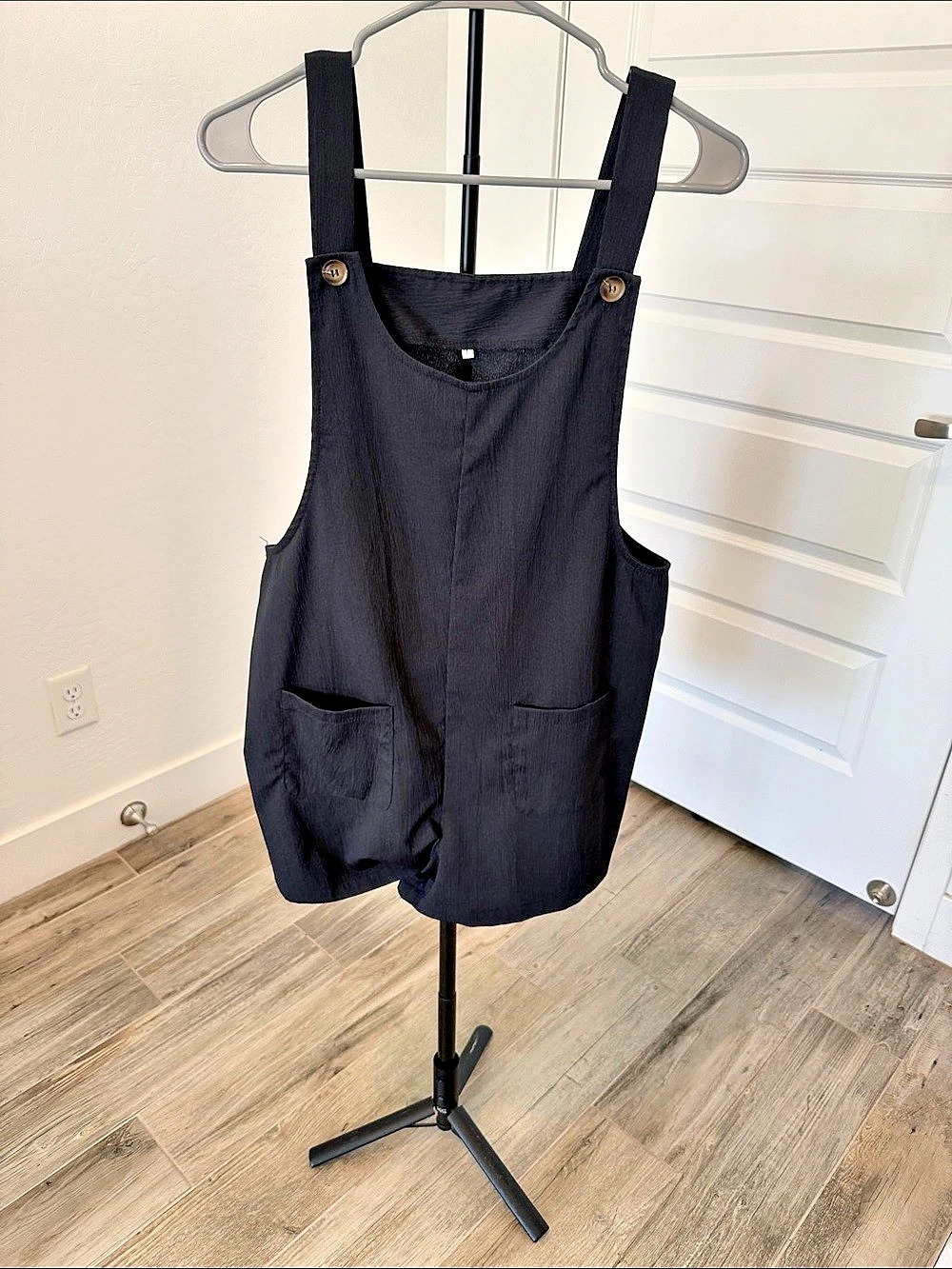 Black Mini Pinafore Romper Like New